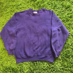 ‘80s Hanes Purple Crewneck